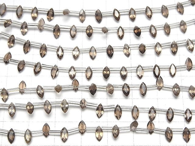 High Quality Smoky Quartz AAA Marquise Faceted 6x3mm 1strand beads (18pcs )