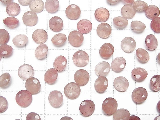 Hochwertiger Pink Epidot AA++ Lose Steine Rund Facettiert 8x8mm 5Stücke