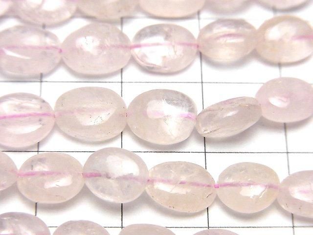 Morganite AA+ Ovale demi ou 1 fil de perles (environ 17 pouces/42 cm)