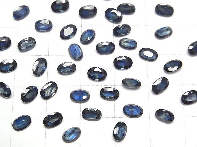 Hochwertiger Saphir AAA- Lose Stein Oval Facettiert 6x4mm 1 Stück