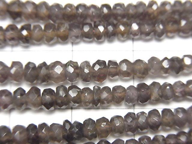 高品質!變色石榴石 AA++ 刻面扁圓形半串或 1 串珠子 (約 15 英吋/38 公分)