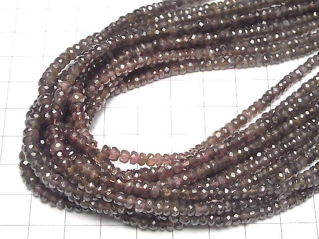 Hochwertiger! Farbwechsel Granat AA++ Facettiertes Knopf Rondelle halb oder 1 Strang Perlen (ca. 15 Zoll/38 cm)