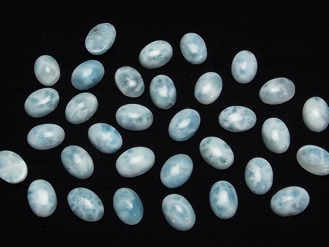 Larimar Pectolith AA++ Ovaler Cabochon 14x10mm 1 Stück
