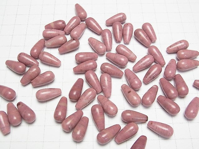 Siliziumschiefer AA++ halb durchbohrter Tropfen (glatt) 16x8mm 3Stück