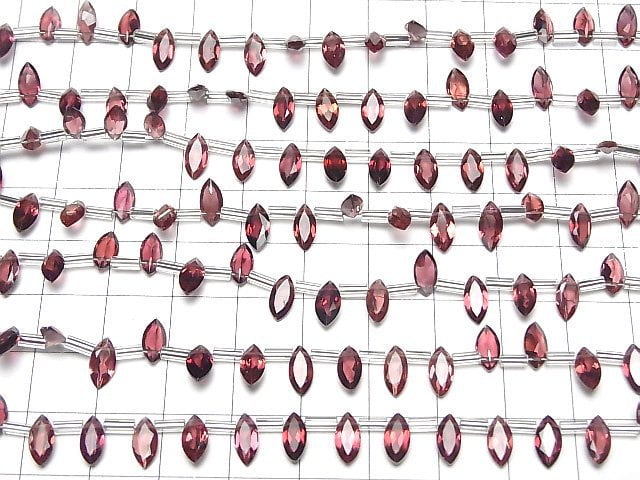 Hochwertiger rosa Granat AAA Marquise, facettiert, 8x4mm, 1 Strang Perlen (18 Stück)