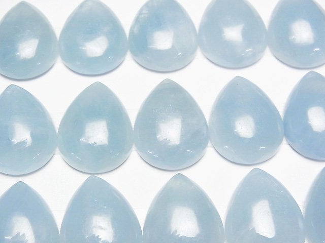 Namibia Aquamarin AAA Birnenform Cabochon 20x15 mm 1 Stück