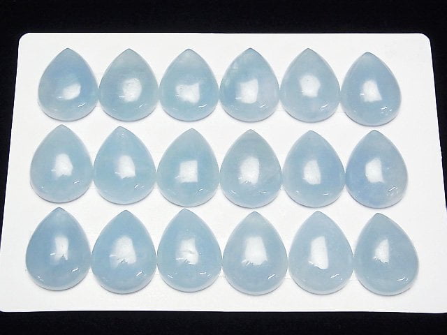 Namibia Aquamarin AAA Birnenform Cabochon 20x15 mm 1 Stück