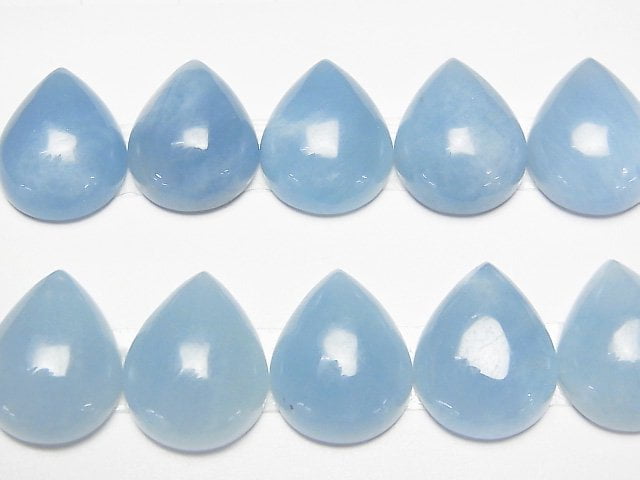 Namibia Aquamarin AAA Birnenform Cabochon 16x12mm 1Stk