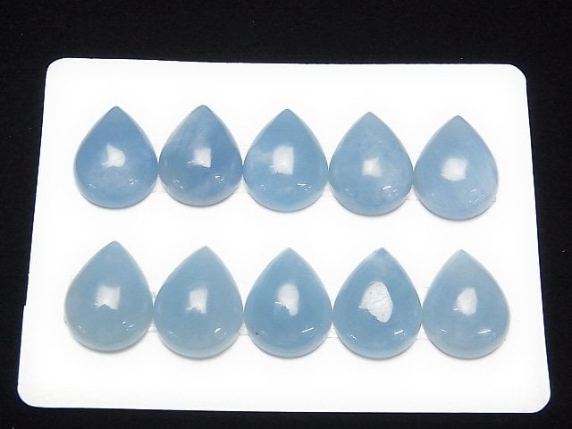 Namibia Aquamarin AAA Birnenform Cabochon 16x12mm 1Stk