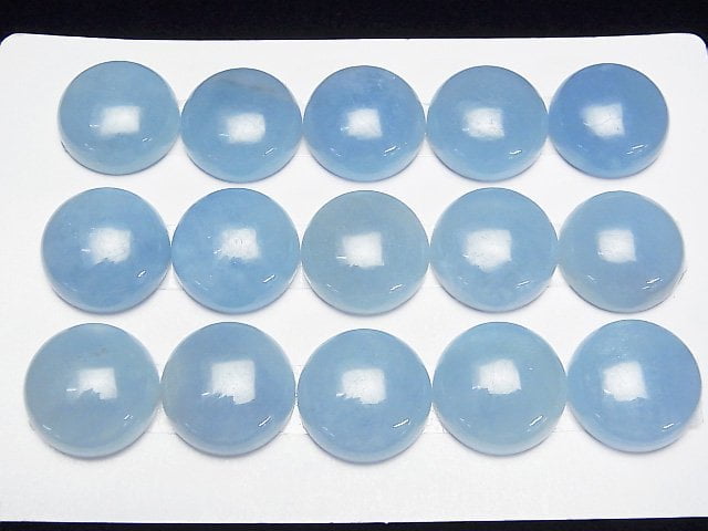 Namibia Aquamarin AAA Runde Cabochon 18x18 mm 1 Stück