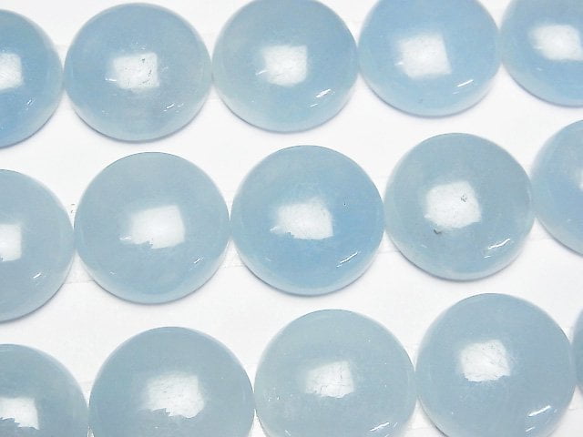 Namibia Aquamarin AAA Runde Cabochon 18x18 mm 1 Stück