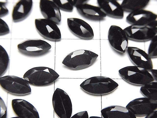 高品質黑尖晶石 AAA 裸石 欖尖形刻面 8x4mm 5顆