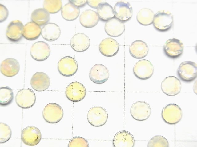 高品質衣索比亞蛋白石 AAA 級 - 圓形玫瑰式切割 4x4x2mm 10 顆
