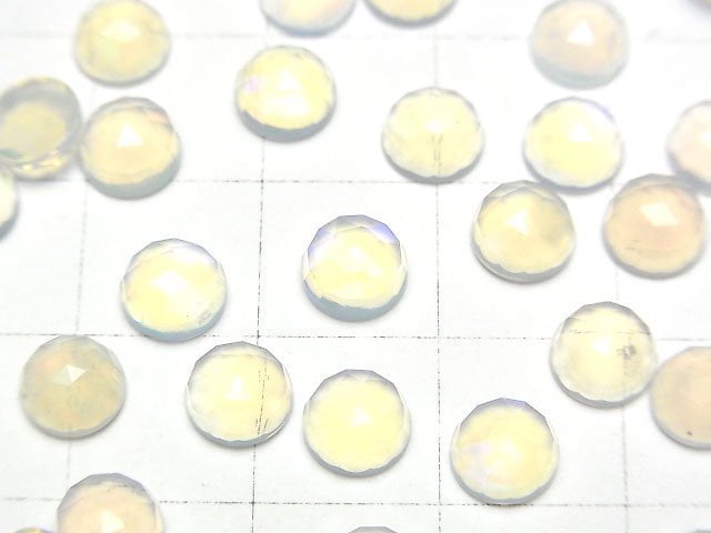 高品質衣索比亞蛋白石 AA++ 圓形玫瑰切割 6x6x3mm 5顆