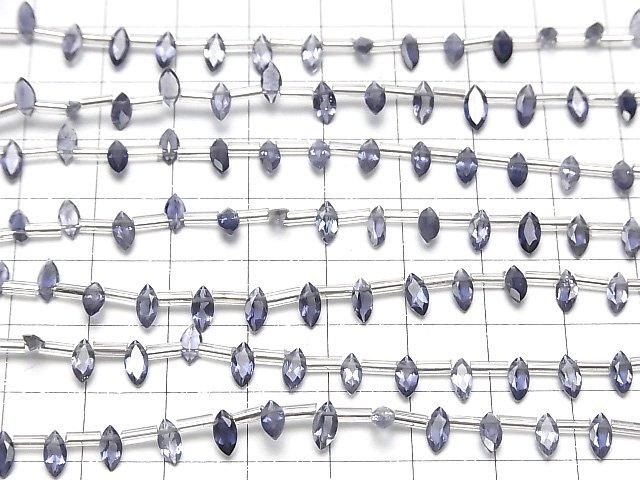 Hochwertiger Iolith AAA Marquise facettiert 6x3mm 1strang Perlen (18 Stück)