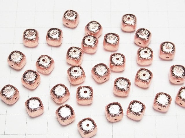 Meteoriten (Muonionalusta) Würfel 6mm, 8mm, 10mm Roségold NO.2 1 Stück
