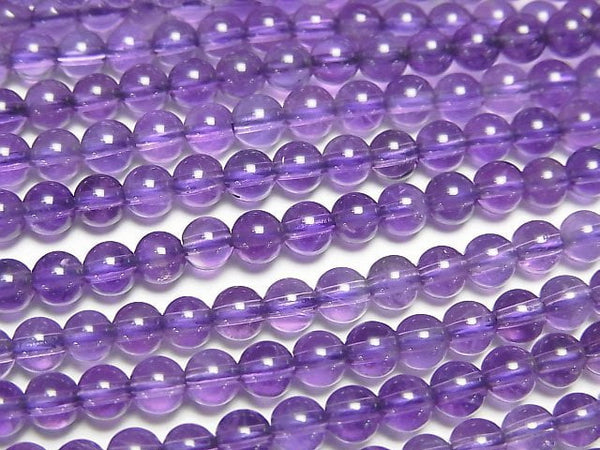 [Video]Amethyst AAA- Round 4mm 1strand beads (aprx.15inch/37cm)