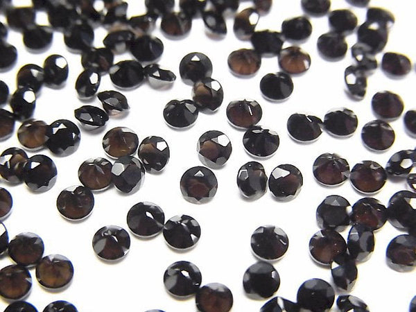 [Video]High Quality Smoky Quartz AAA Loose stone Round Faceted 3x3mm 10pcs