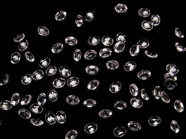 Hochwertiger Morganit AAAA loser Stein oval facettiert 4x3mm 3 Stück