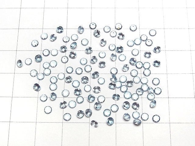 Hochwertiger Apatit AAA lose Stein Rund facettiert 3x3mm 5 Stück