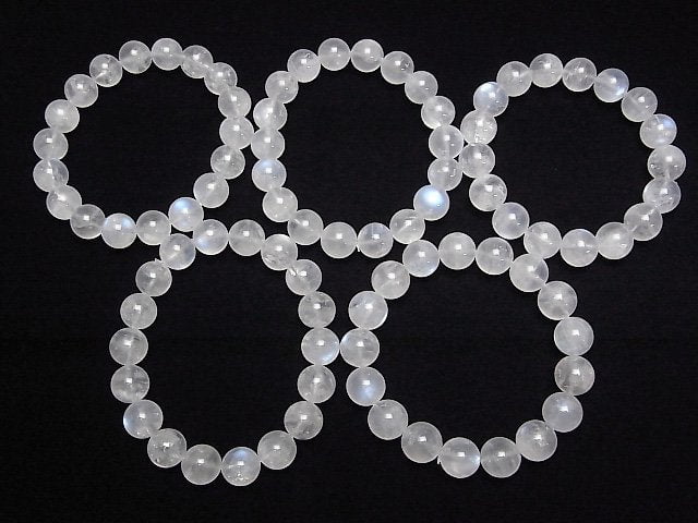 Königsblauer Mondstein AA+ Rund 12mm Armband