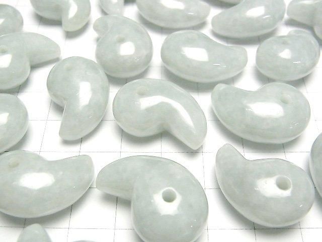 翡翠 AAA 逗號形珠 25x15毫米 1顆