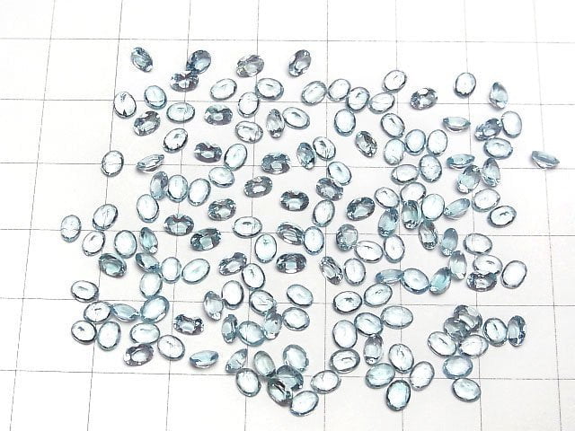 Hochwertiger Apatit AAA lose Stein Oval facettiert 4x3mm 10 Stück