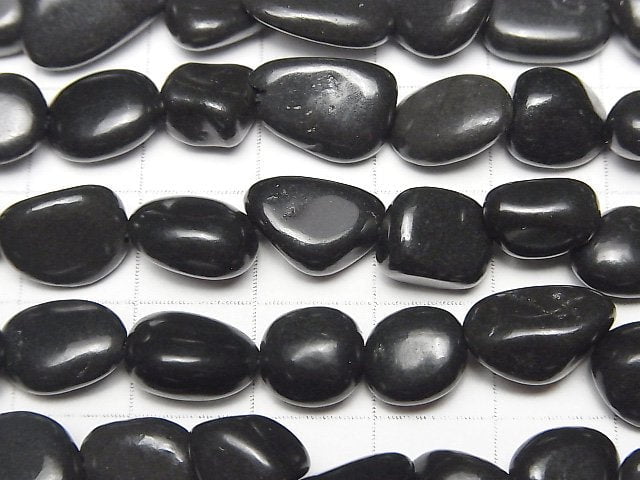 Shungite AAA Nugget 1strand beads (aprx.15inch/36cm)