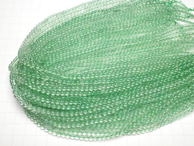 Grüner Fluorit AAA- Runde 4mm 1strang Perlen (ca. 15 Zoll/38 cm)