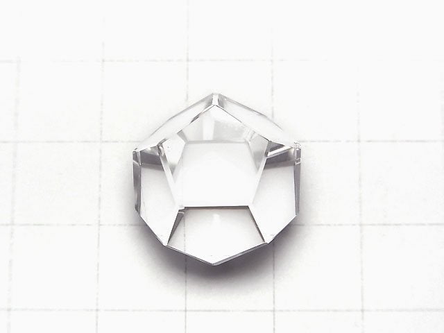 水晶 AAA 12刻面圓形 20毫米 1個