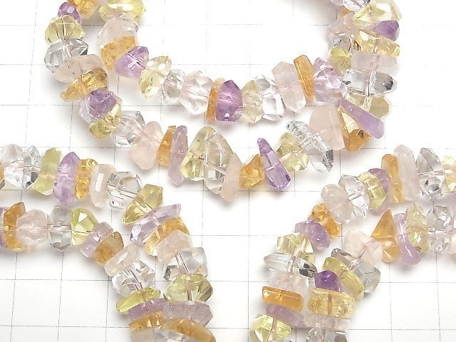 Gemischte Steine AAA- Facettierte Nugget Armband