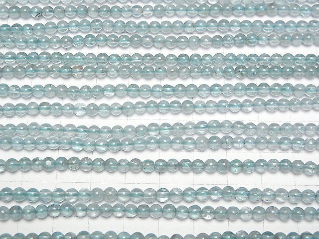 Apatit AA++ Rund 4mm 1Strang Perlen (ca. 15 Zoll/38 cm)