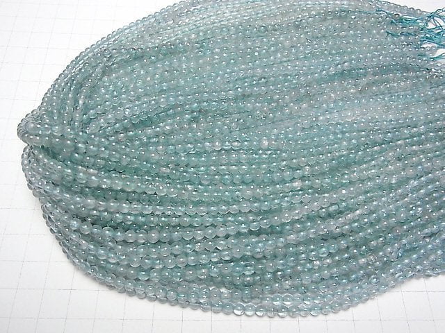 Apatit AA++ Rund 4mm 1Strang Perlen (ca. 15 Zoll/38 cm)
