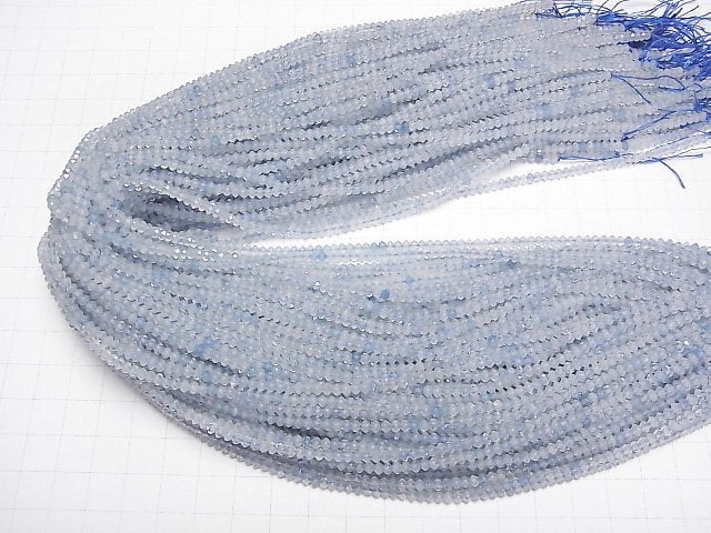 Hochwertig! Aquamarin AA++ Abacus Schnitt 3x3x2mm 1 Strang Perlen (ca. 15 Zoll/36 cm)