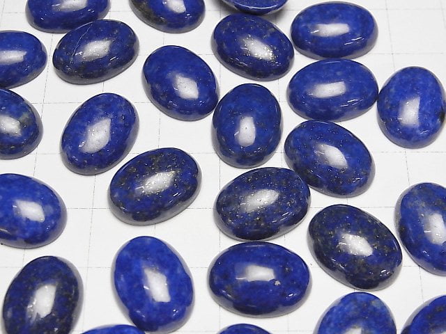 Lapislazuli AAA- Oval Cabochon 16x12mm 2 Stück