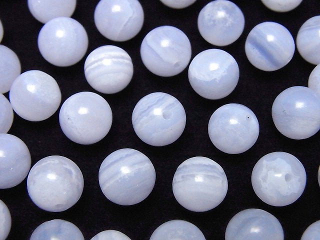Blue Lace Agate Gemstone Beads