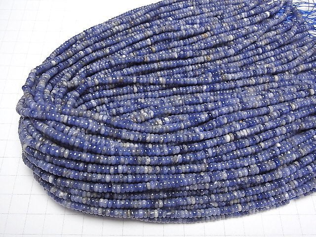Sodalith AA Rondelle 4x4x2mm 1 Strang Perlen (ca. 15 Zoll/37 cm)
