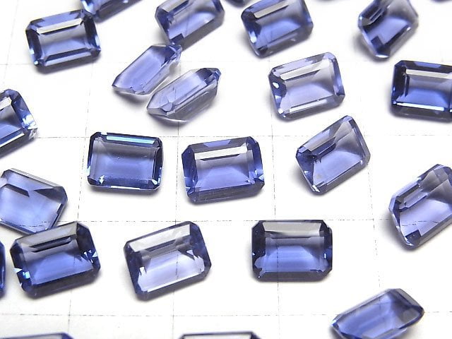 High Quality color change Fluorite AAA Loose stone Rectangle Faceted 8x6x4mm 1pc