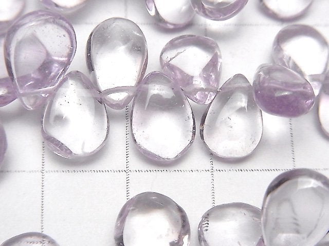 High Quality Pink Amethyst AAA- Pear shape (Smooth) half or 1strand beads (aprx.7inch/18cm)