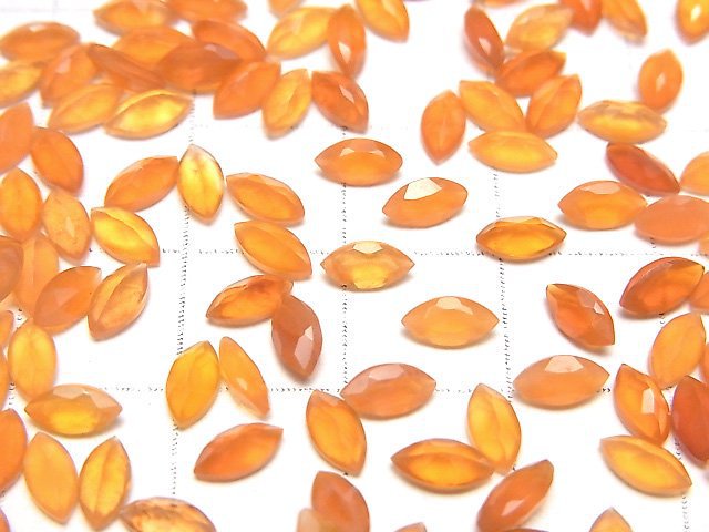 Hochwertiger Karneol AAA Lose Stein Marquise facettiert 6x3mm 10 Stück