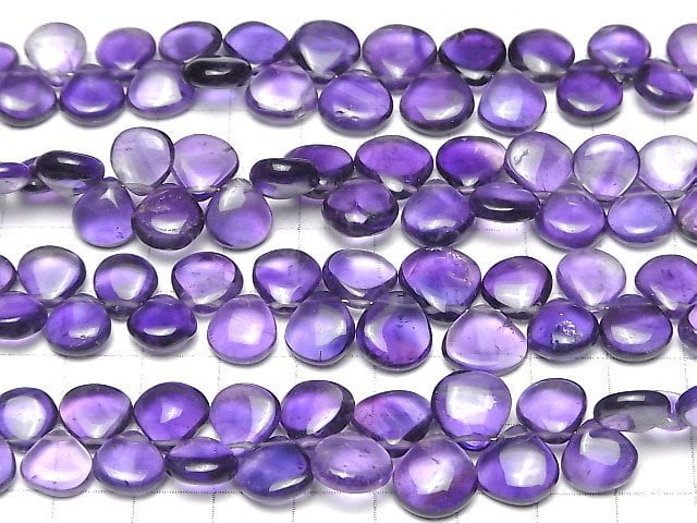 Hochwertiger Amethyst AA++ Kastanie (Glatt) halb oder 1strang Perlen (ca. 7Zoll/18cm)
