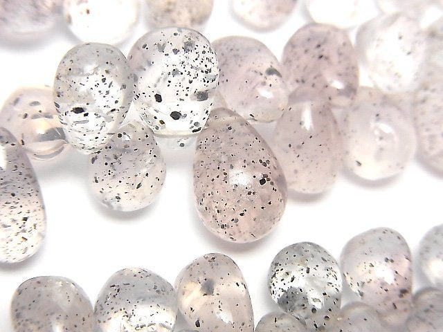 Micain Rose Quartz Drop (Smooth) half or 1strand beads (aprx.7inch/18cm)