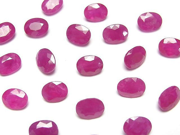 [Video]Ruby AAA- Loose stone Oval Faceted 8x6mm 1pc