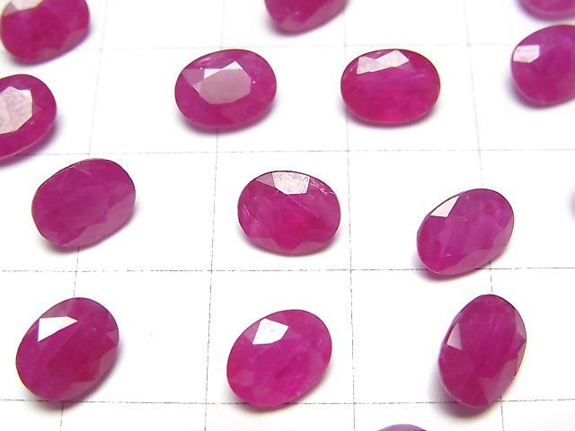 Ruby AAA- Loose stone Oval Faceted 8x6mm 1pc
