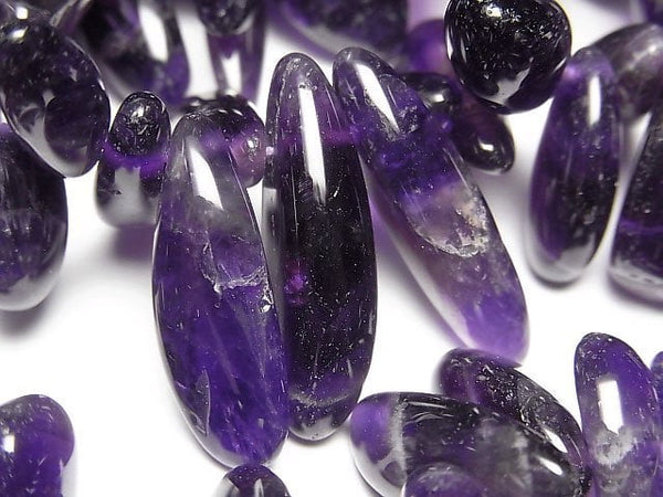 [Video]Amethyst AA++ Nugget Top Side Drilled Hole 1strand beads (aprx.14inch/34cm)