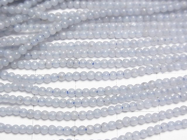 Angelite AAA- Round 2mm 1strand beads (aprx.15inch/37cm)
