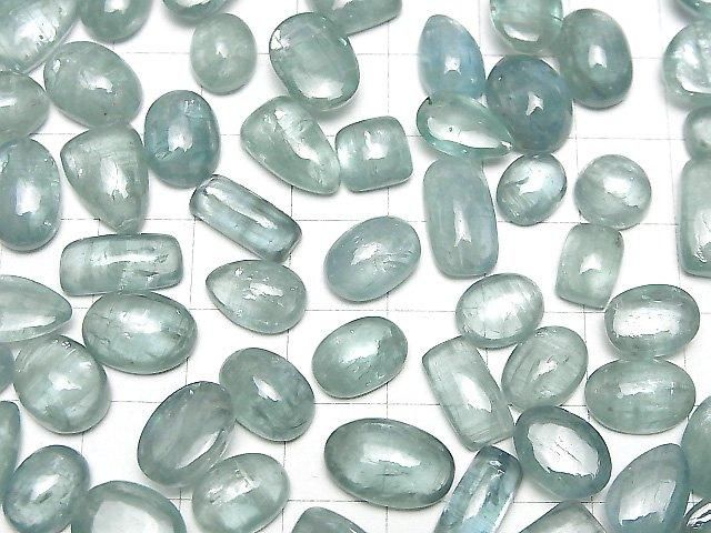 Hochwertiger Aqua Kyanit AA++ Mischform Cabochon 3Stücke