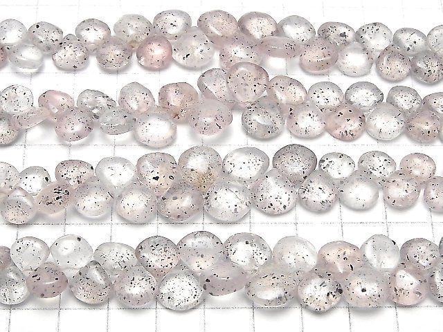 Mikain Rosenquarz Kastanie (glatt) halbe oder 1 Strang Perlen (ca. 7 Zoll/18 cm)