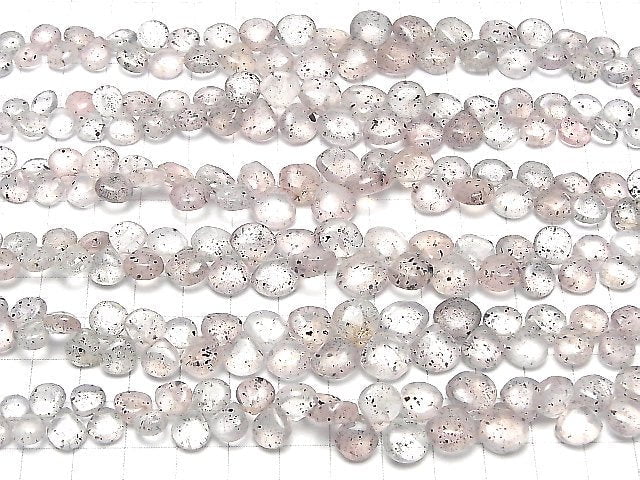 Mikain Rosenquarz Kastanie (glatt) halbe oder 1 Strang Perlen (ca. 7 Zoll/18 cm)