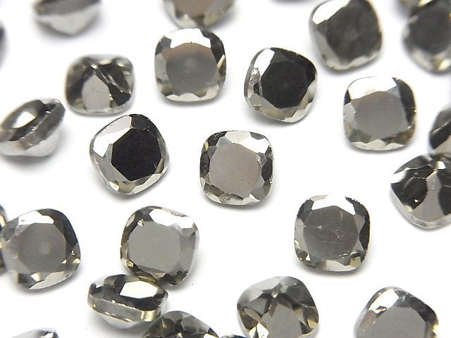 Pyrite Loose stone Square Faceted 6x6mm 3pcs